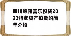 四川绵阳富乐投资2023特定资产拍卖的简单介绍