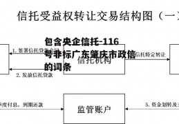 包含央企信托-116号非标广东肇庆市政信的词条