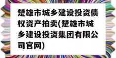 楚雄市城乡建设投资债权资产拍卖(楚雄市城乡建设投资集团有限公司官网)