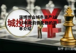 淄博博山城市资产2023年政府债定融的简单介绍