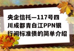 央企信托—117号四川成都青白江PPN银行间标准债的简单介绍