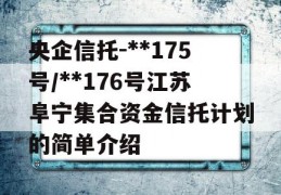 央企信托-**175号/**176号江苏阜宁集合资金信托计划的简单介绍