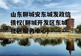 山东聊城安东城发政信债权(聊城开发区东城社区服务中心)