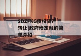 SDZFKG债权资产转让|政府债定融的简单介绍