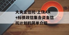 大央企信托-上饶AA+标债政信集合资金信托计划的简单介绍