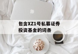 包含XZ1号私募证券投资基金的词条