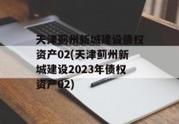 天津蓟州新城建设债权资产02(天津蓟州新城建设2023年债权资产02)