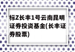 标Z长丰1号云南昆明证券投资基金(长丰证券股票)