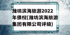 潍坊滨海旅游2022年债权(潍坊滨海旅游集团有限公司评级)