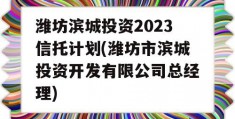 潍坊滨城投资2023信托计划(潍坊市滨城投资开发有限公司总经理)