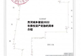 齐河城乡建设2022年债权资产定融的简单介绍