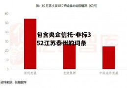 包含央企信托-非标352江苏泰州的词条