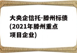 大央企信托-滕州标债(2021年滕州重点项目企业)