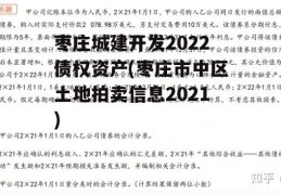 枣庄城建开发2022债权资产(枣庄市中区土地拍卖信息2021)