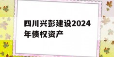 四川兴彭建设2024年债权资产