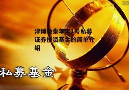 津博稳泰年丰1号私募证券投资基金的简单介绍