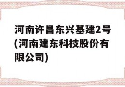 河南许昌东兴基建2号(河南建东科技股份有限公司)