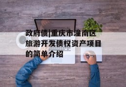 政府债|重庆市潼南区旅游开发债权资产项目的简单介绍