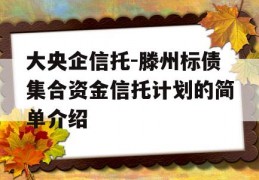 大央企信托-滕州标债集合资金信托计划的简单介绍