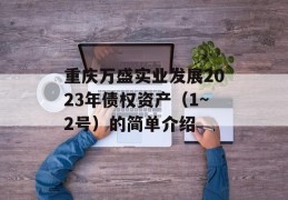 重庆万盛实业发展2023年债权资产（1~2号）的简单介绍