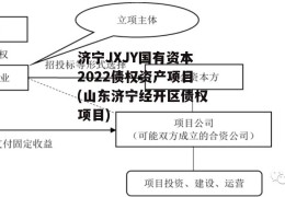 济宁JXJY国有资本2022债权资产项目(山东济宁经开区债权项目)