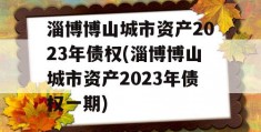 淄博博山城市资产2023年债权(淄博博山城市资产2023年债权一期)