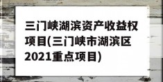 三门峡湖滨资产收益权项目(三门峡市湖滨区2021重点项目)