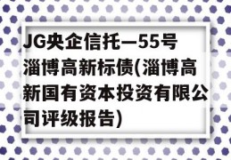 JG央企信托—55号淄博高新标债(淄博高新国有资本投资有限公司评级报告)