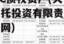 TJBC债权资产(天津信托投资有限责任公司官网)