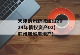 天津蓟州新城建设2024年债权资产02(蓟州新城房地产)