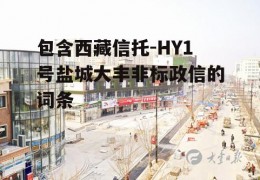 包含西藏信托-HY1号盐城大丰非标政信的词条