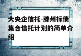 大央企信托-滕州标债集合信托计划的简单介绍