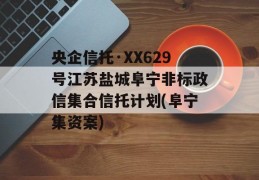 央企信托·XX629号江苏盐城阜宁非标政信集合信托计划(阜宁集资案)