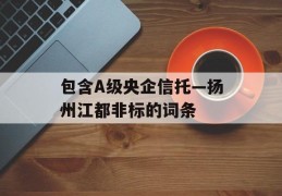 包含A级央企信托—扬州江都非标的词条