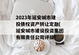 2023年延安城市建投债权资产转让定融(延安城市建设投资集团有限责任公司评级)