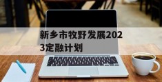 新乡市牧野发展2023定融计划