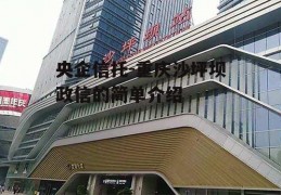 央企信托-重庆沙坪坝政信的简单介绍