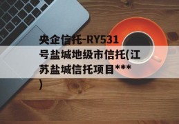 央企信托-RY531号盐城地级市信托(江苏盐城信托项目***)