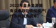 2022年金乡金源国有资本政信债权资产(什么叫国有资本)