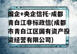 国企+央企信托-成都青白江非标政信(成都市青白江区国有资产投资经营有限公司)