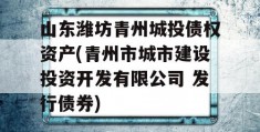 山东潍坊青州城投债权资产(青州市城市建设投资开发有限公司 发行债券)