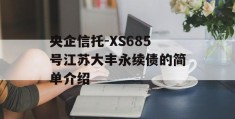 央企信托-XS685号江苏大丰永续债的简单介绍