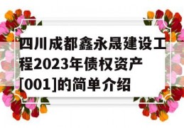 四川成都鑫永晟建设工程2023年债权资产[001]的简单介绍