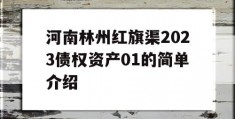 河南林州红旗渠2023债权资产01的简单介绍