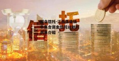 国企信托-江西景德镇市集合资金信托计划的简单介绍