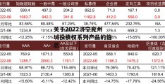 关于2022济宁兖州城投债权系列产品的信息