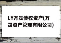 LY万晟债权资产(万晟资产管理有限公司)