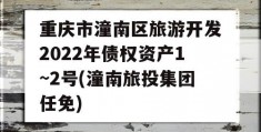 重庆市潼南区旅游开发2022年债权资产1~2号(潼南旅投集团任免)