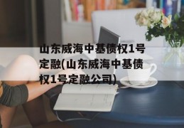 山东威海中基债权1号定融(山东威海中基债权1号定融公司)