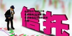 山西信托-信宝17号兖州惠民(标准债)集合资金信托计划的简单介绍